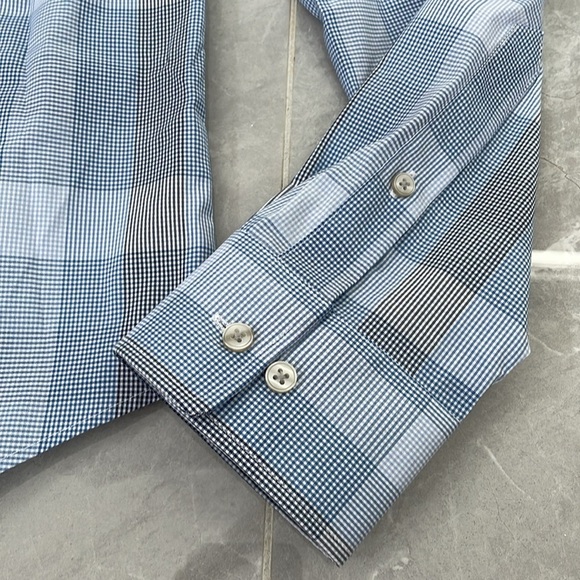 Men’s Van Heusen Flex Slim Fit Stretch Long Sleeve Button Down Dress Shirt Large - Picture 6 of 16